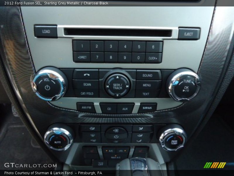 Sterling Grey Metallic / Charcoal Black 2012 Ford Fusion SEL