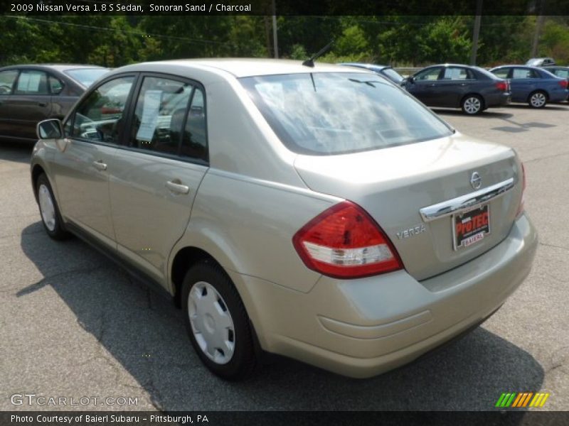 Sonoran Sand / Charcoal 2009 Nissan Versa 1.8 S Sedan