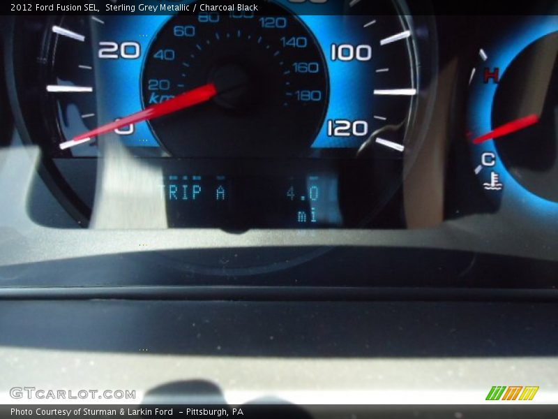 Sterling Grey Metallic / Charcoal Black 2012 Ford Fusion SEL