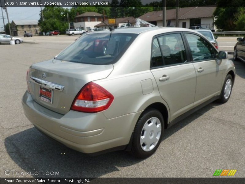 Sonoran Sand / Charcoal 2009 Nissan Versa 1.8 S Sedan
