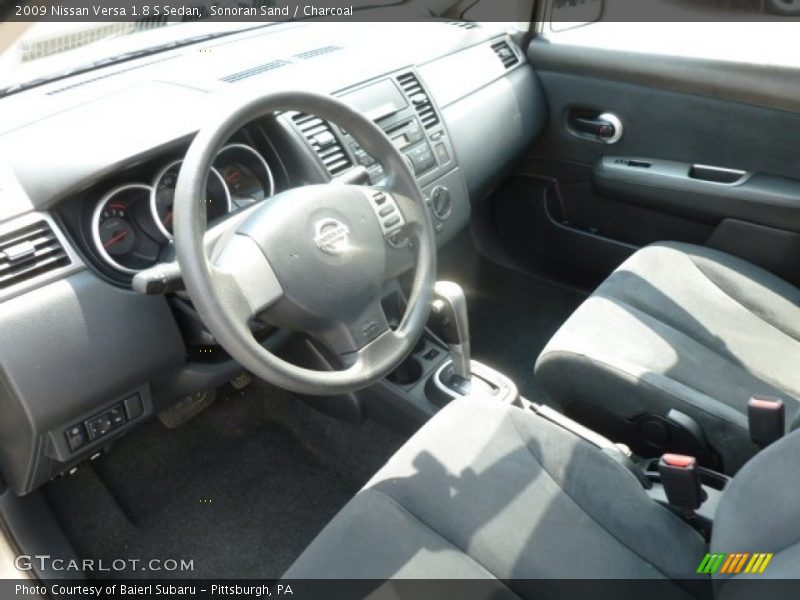 Sonoran Sand / Charcoal 2009 Nissan Versa 1.8 S Sedan