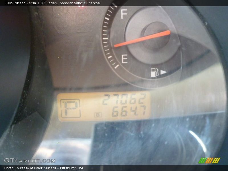 Sonoran Sand / Charcoal 2009 Nissan Versa 1.8 S Sedan