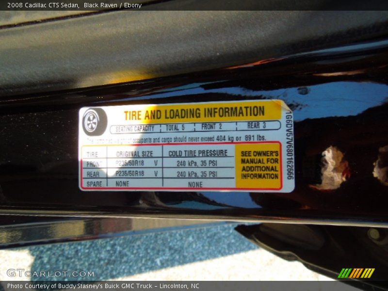 Black Raven / Ebony 2008 Cadillac CTS Sedan