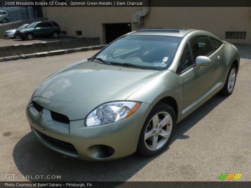 Optimist Green Metallic / Dark Charcoal 2008 Mitsubishi Eclipse GS Coupe