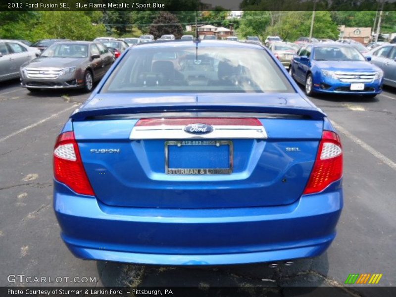 Blue Flame Metallic / Sport Blue 2012 Ford Fusion SEL
