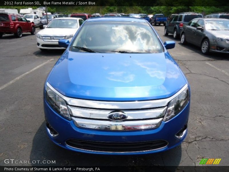 Blue Flame Metallic / Sport Blue 2012 Ford Fusion SEL