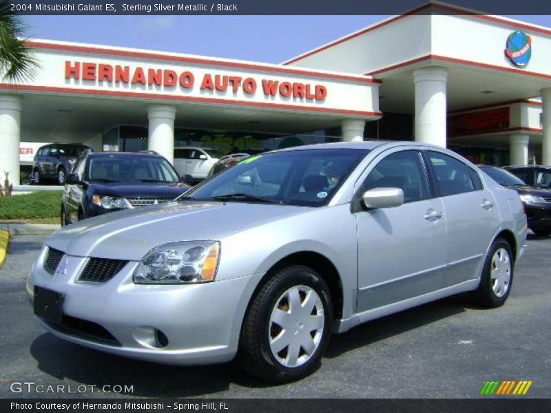 Sterling Silver Metallic / Black 2004 Mitsubishi Galant ES