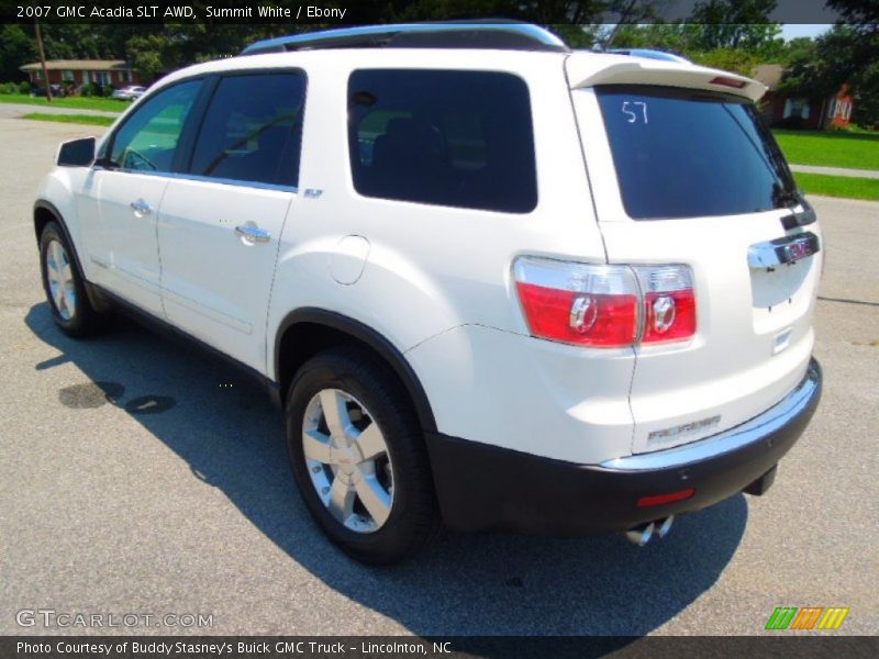 Summit White / Ebony 2007 GMC Acadia SLT AWD