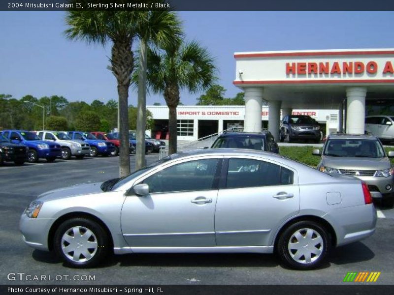 Sterling Silver Metallic / Black 2004 Mitsubishi Galant ES