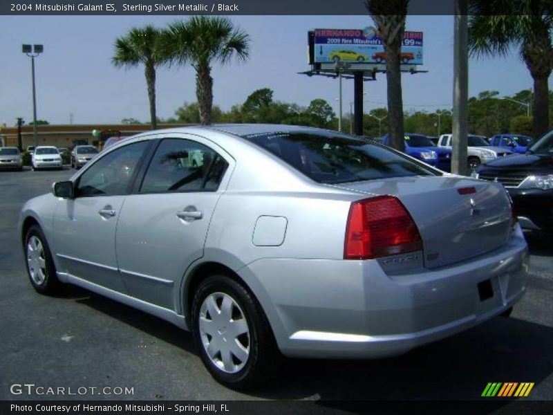 Sterling Silver Metallic / Black 2004 Mitsubishi Galant ES