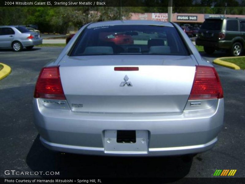 Sterling Silver Metallic / Black 2004 Mitsubishi Galant ES