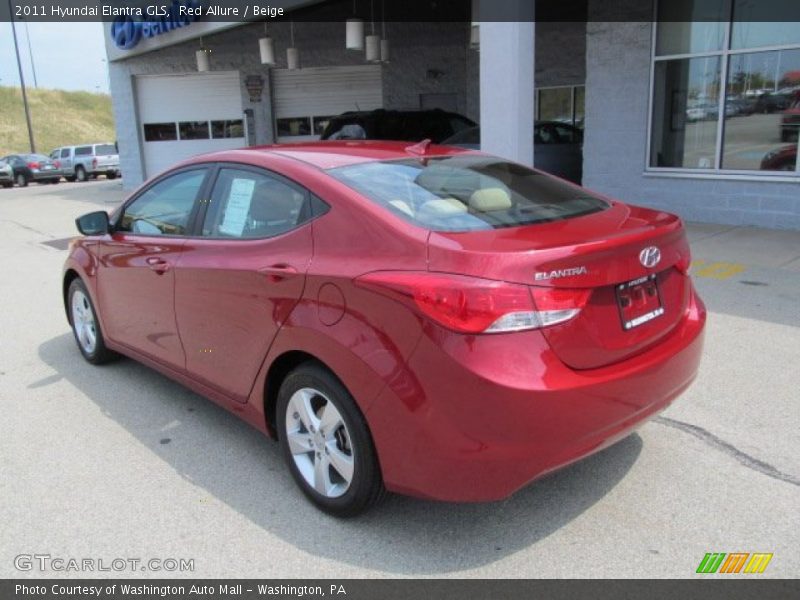 Red Allure / Beige 2011 Hyundai Elantra GLS