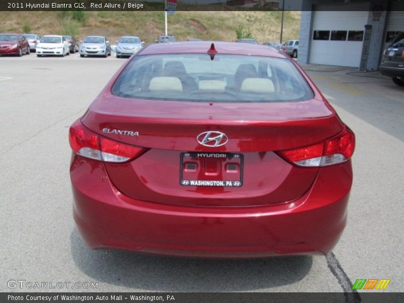 Red Allure / Beige 2011 Hyundai Elantra GLS