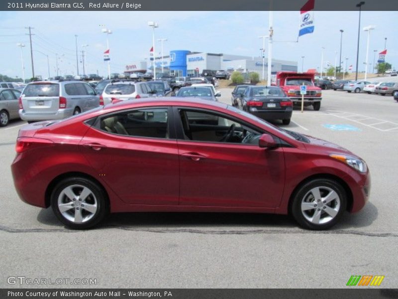 Red Allure / Beige 2011 Hyundai Elantra GLS