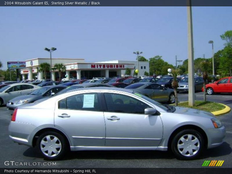 Sterling Silver Metallic / Black 2004 Mitsubishi Galant ES