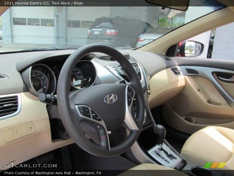 Red Allure / Beige 2011 Hyundai Elantra GLS
