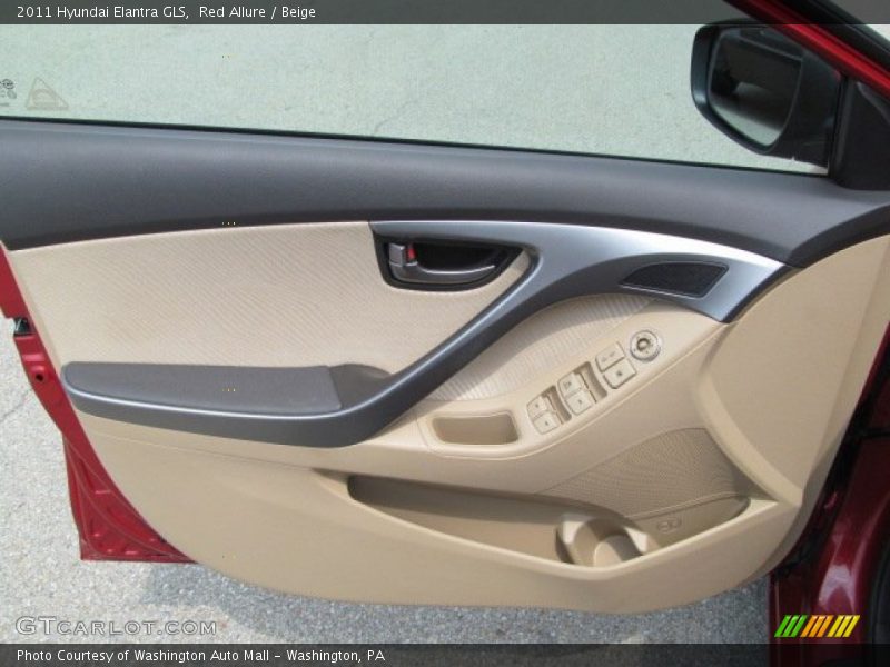 Red Allure / Beige 2011 Hyundai Elantra GLS