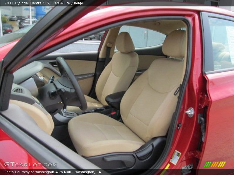 Red Allure / Beige 2011 Hyundai Elantra GLS