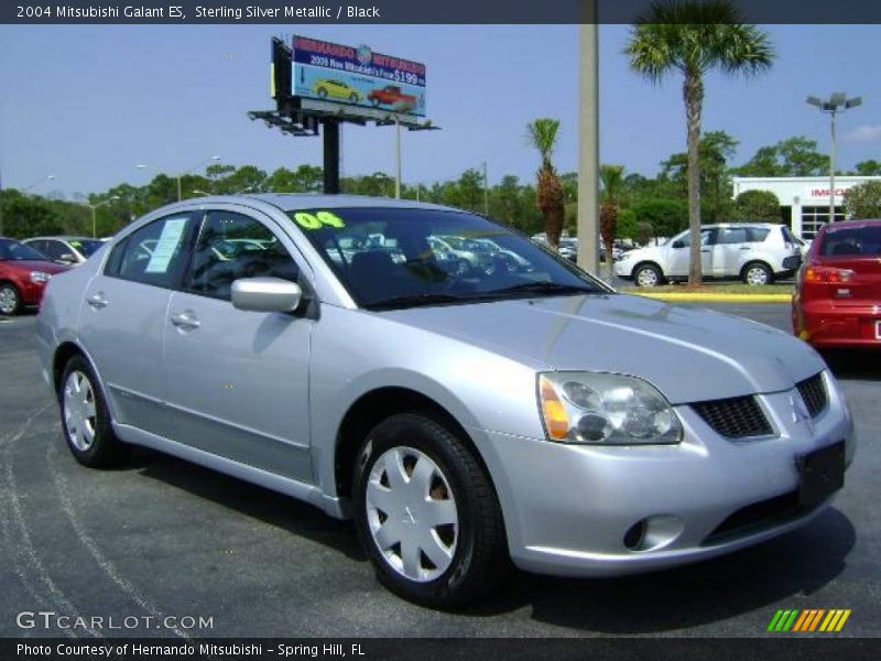 Sterling Silver Metallic / Black 2004 Mitsubishi Galant ES