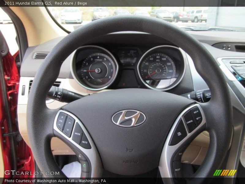 Red Allure / Beige 2011 Hyundai Elantra GLS