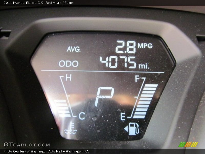 Red Allure / Beige 2011 Hyundai Elantra GLS