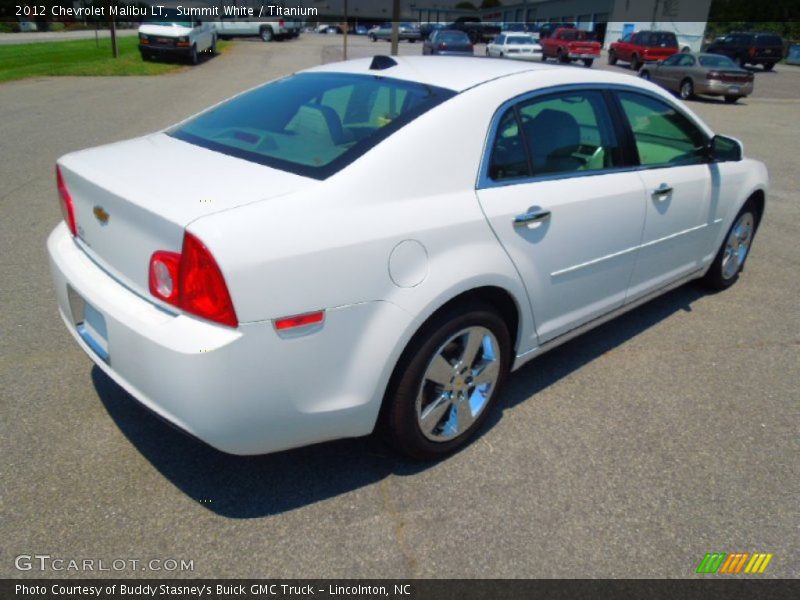 Summit White / Titanium 2012 Chevrolet Malibu LT