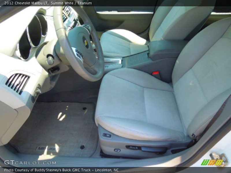 Summit White / Titanium 2012 Chevrolet Malibu LT