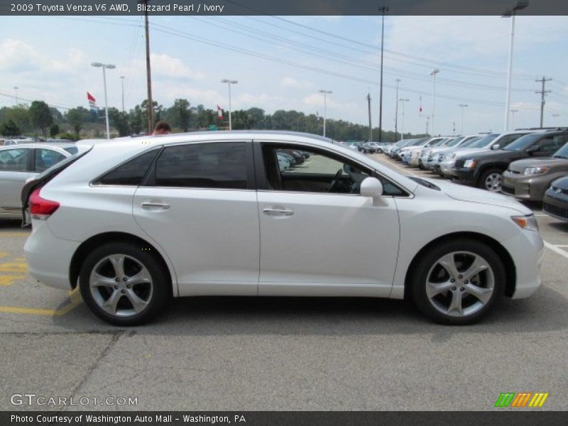 Blizzard Pearl / Ivory 2009 Toyota Venza V6 AWD