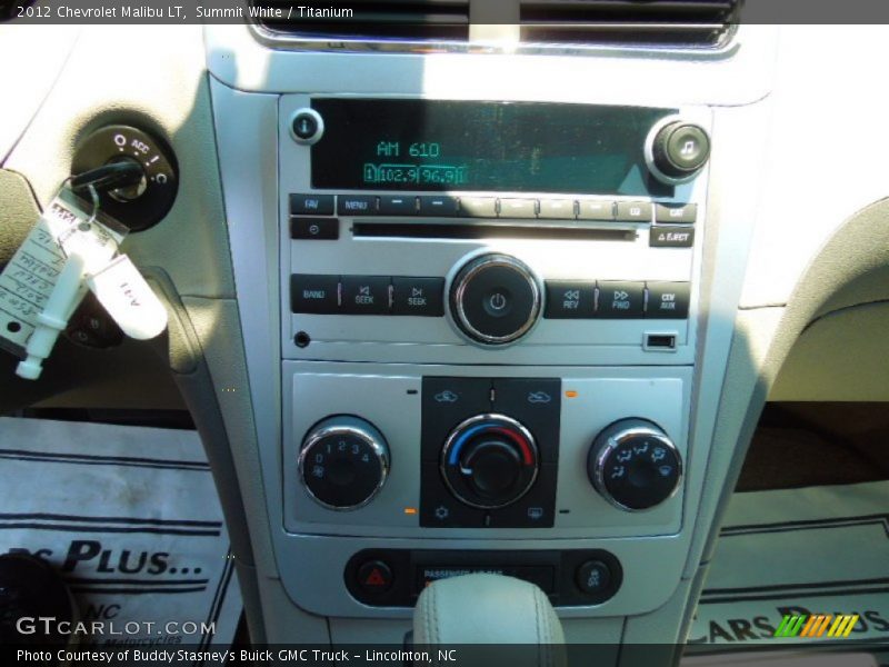 Summit White / Titanium 2012 Chevrolet Malibu LT