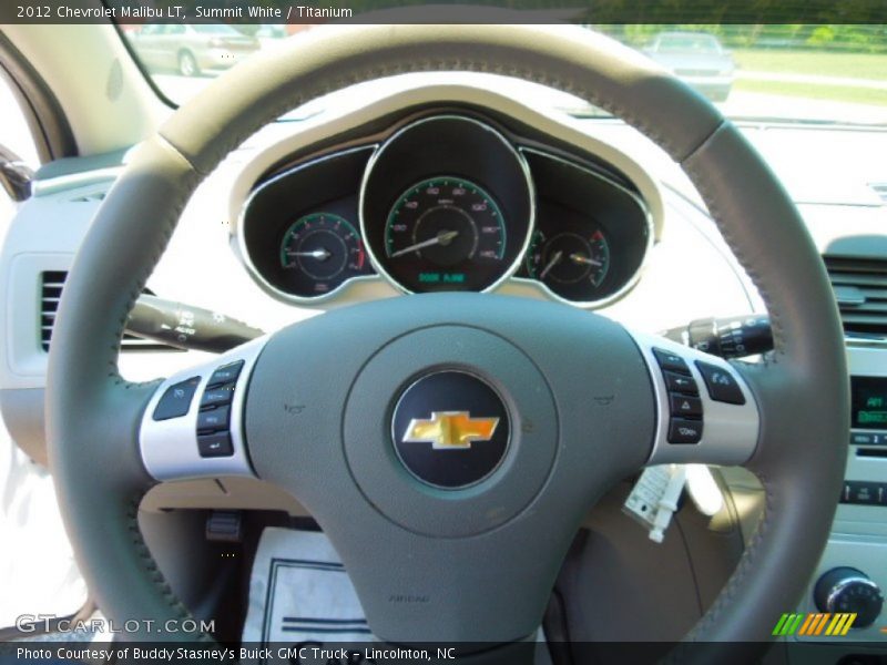 Summit White / Titanium 2012 Chevrolet Malibu LT