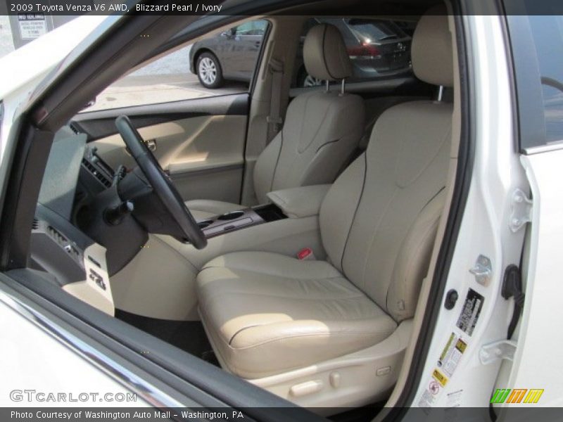 Blizzard Pearl / Ivory 2009 Toyota Venza V6 AWD