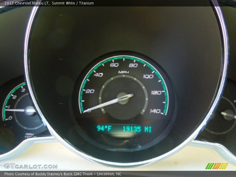 Summit White / Titanium 2012 Chevrolet Malibu LT