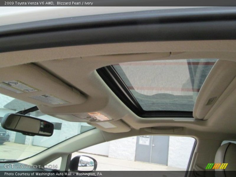 Blizzard Pearl / Ivory 2009 Toyota Venza V6 AWD