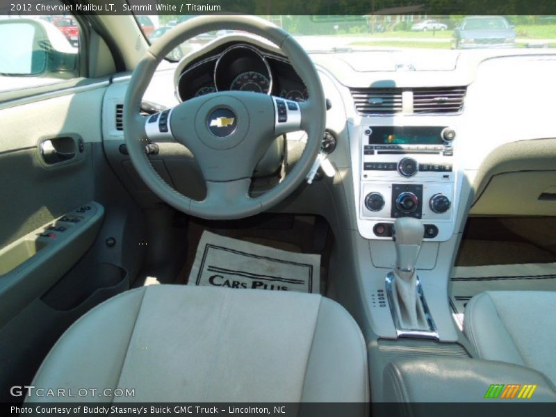 Summit White / Titanium 2012 Chevrolet Malibu LT