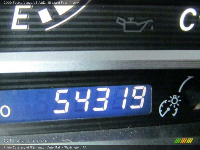 Blizzard Pearl / Ivory 2009 Toyota Venza V6 AWD