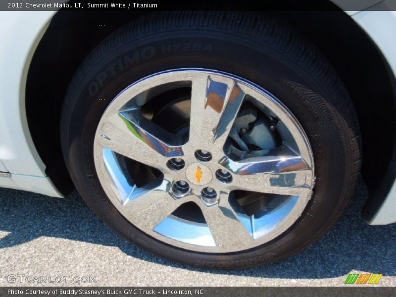 Summit White / Titanium 2012 Chevrolet Malibu LT