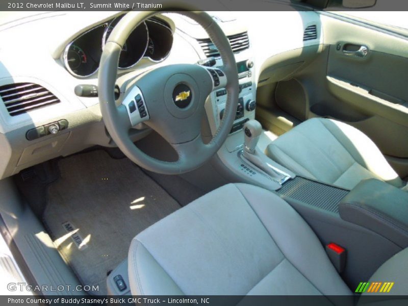 Summit White / Titanium 2012 Chevrolet Malibu LT