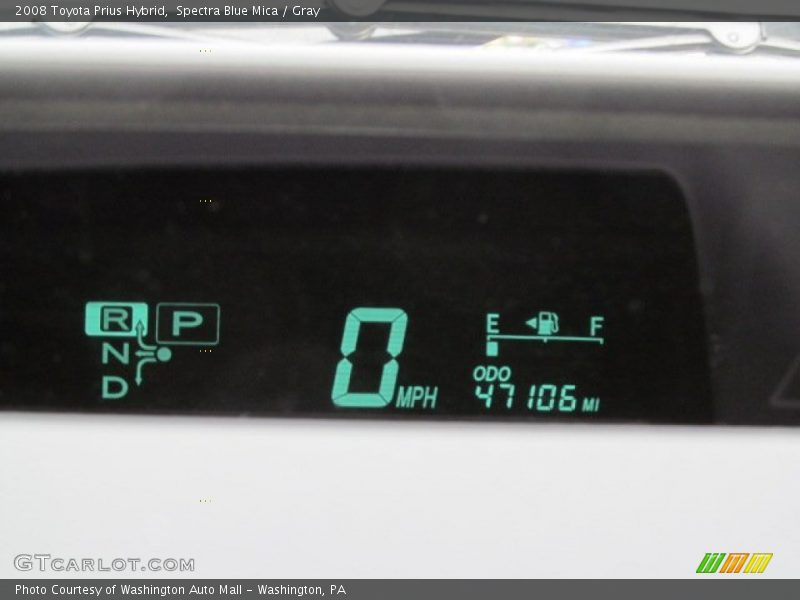 Spectra Blue Mica / Gray 2008 Toyota Prius Hybrid