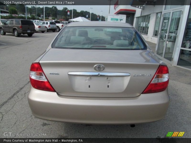 Desert Sand Mica / Taupe 2004 Toyota Camry LE