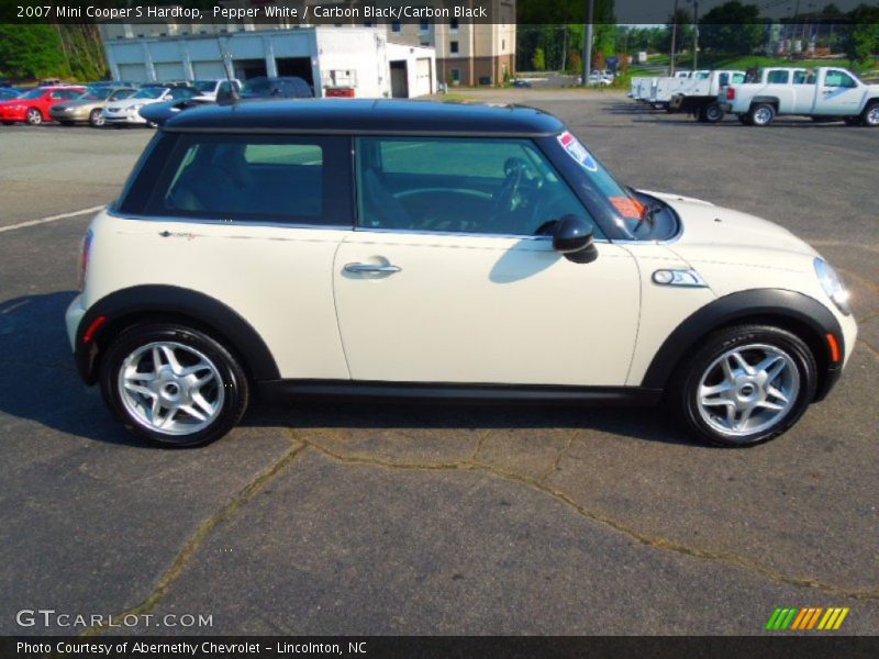 Pepper White / Carbon Black/Carbon Black 2007 Mini Cooper S Hardtop