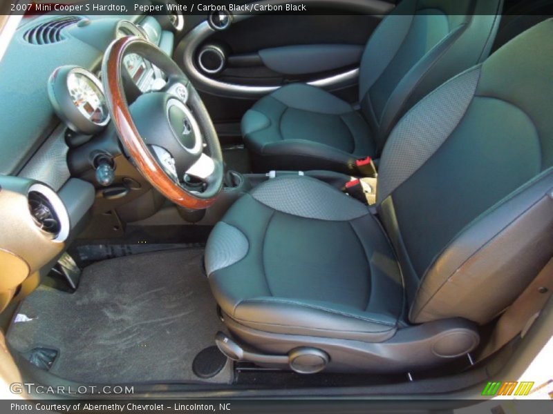 Pepper White / Carbon Black/Carbon Black 2007 Mini Cooper S Hardtop