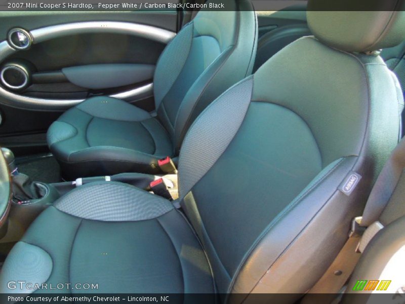 Pepper White / Carbon Black/Carbon Black 2007 Mini Cooper S Hardtop