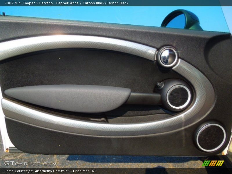 Pepper White / Carbon Black/Carbon Black 2007 Mini Cooper S Hardtop