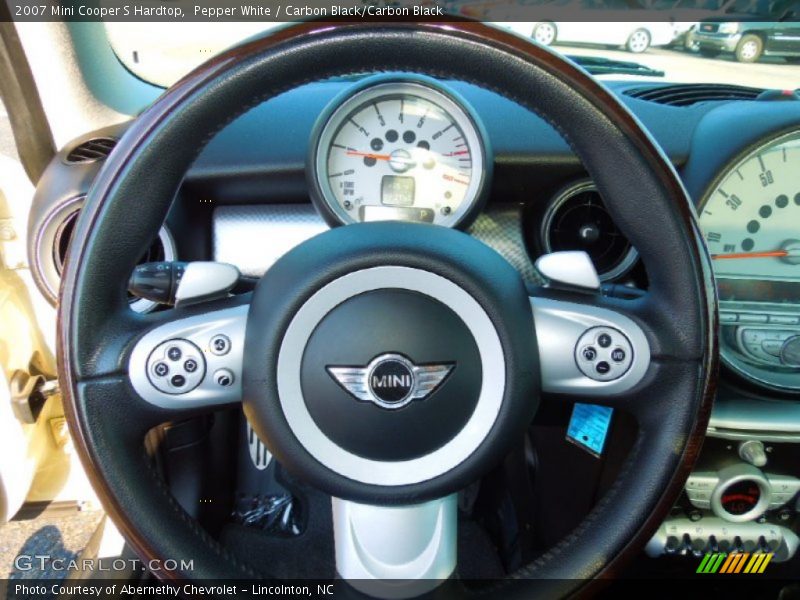 Pepper White / Carbon Black/Carbon Black 2007 Mini Cooper S Hardtop