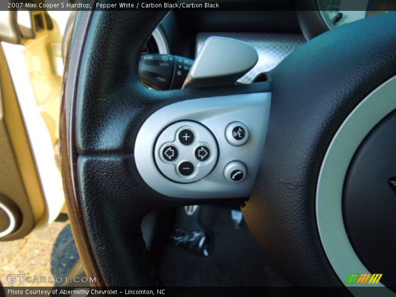 Pepper White / Carbon Black/Carbon Black 2007 Mini Cooper S Hardtop