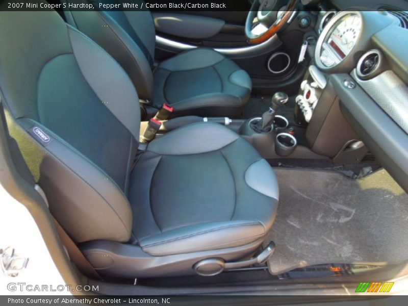 Pepper White / Carbon Black/Carbon Black 2007 Mini Cooper S Hardtop