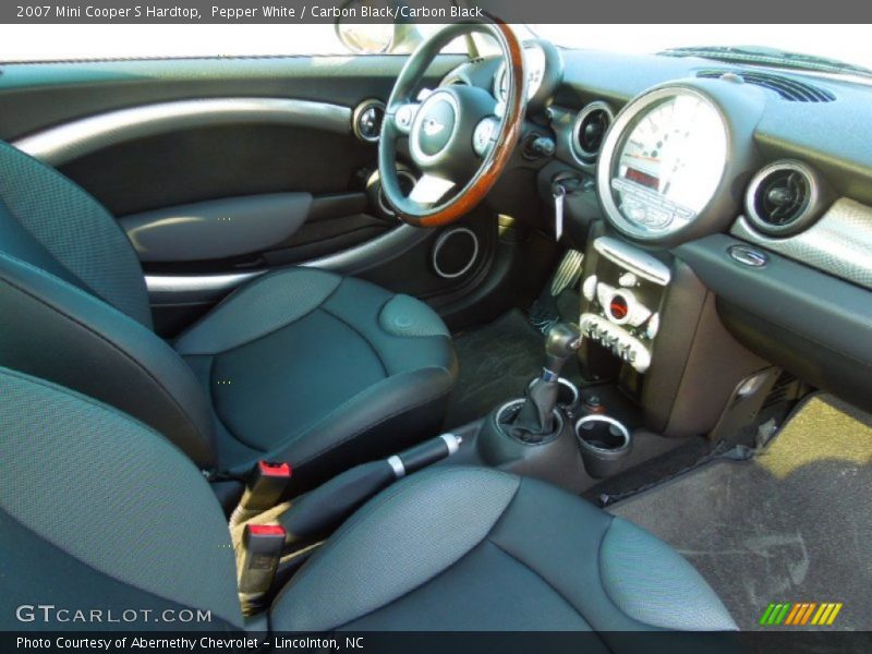Pepper White / Carbon Black/Carbon Black 2007 Mini Cooper S Hardtop