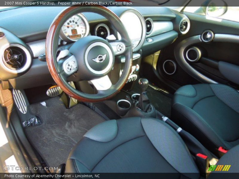 Pepper White / Carbon Black/Carbon Black 2007 Mini Cooper S Hardtop