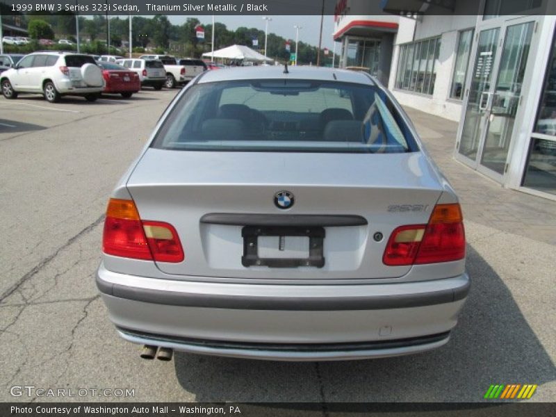 Titanium Silver Metallic / Black 1999 BMW 3 Series 323i Sedan
