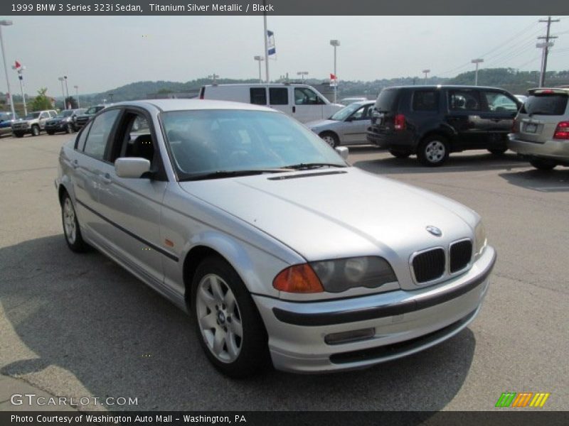 Titanium Silver Metallic / Black 1999 BMW 3 Series 323i Sedan
